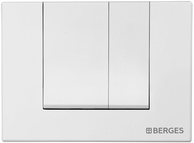 Кнопка для инсталляции Berges Novum S1 (040041) белая глянцевая