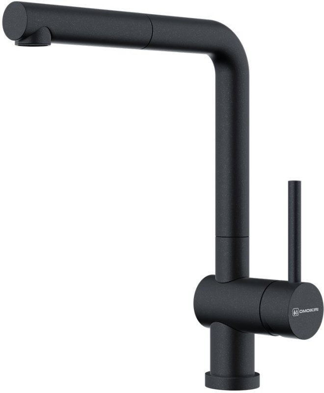 Смеситель для кухни Omoikiri Akashi-S-BL  (4994573) с выдвижным изливом