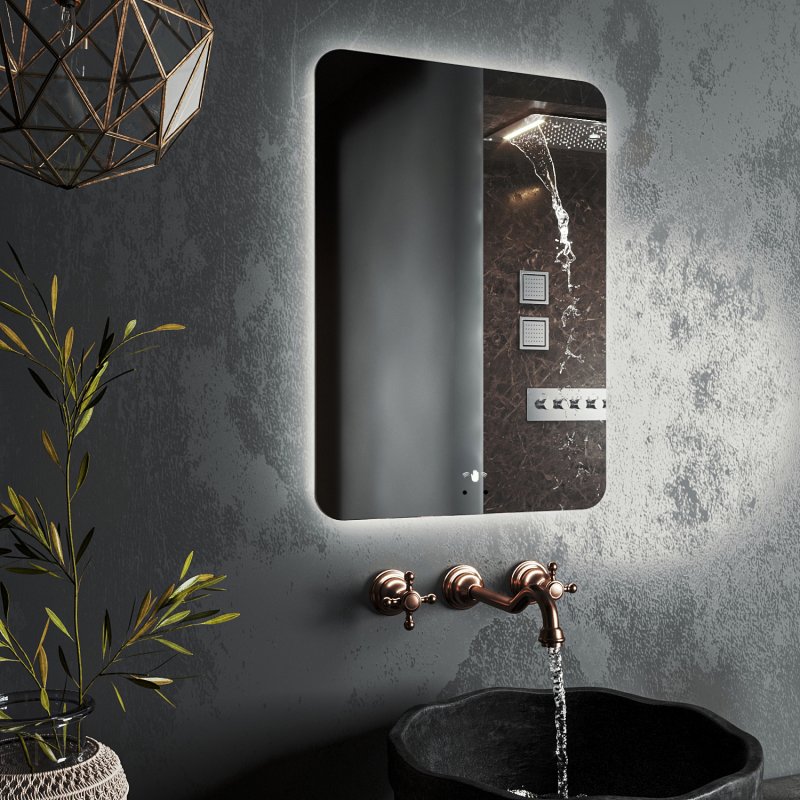 Зеркало Roxen Bella smart touch 510055-50ST 50x70 c LED подсветкой и бесконтактным управлением