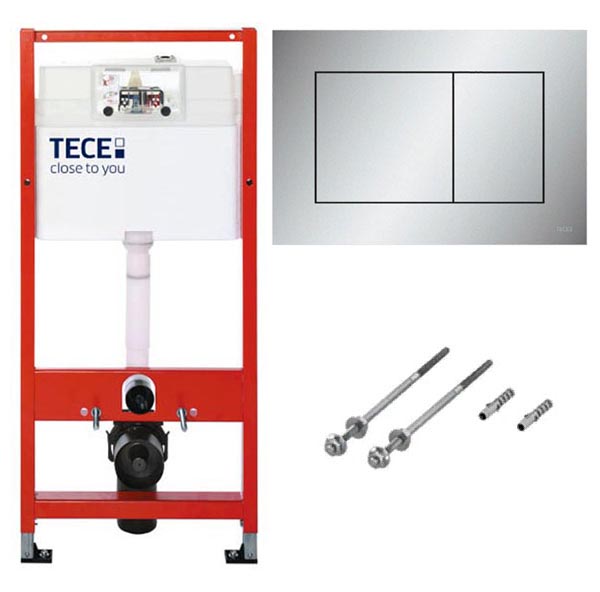 Система инсталляции для унитаза TECEbase kit 9400401 с кнопкой Tecenow 9240402