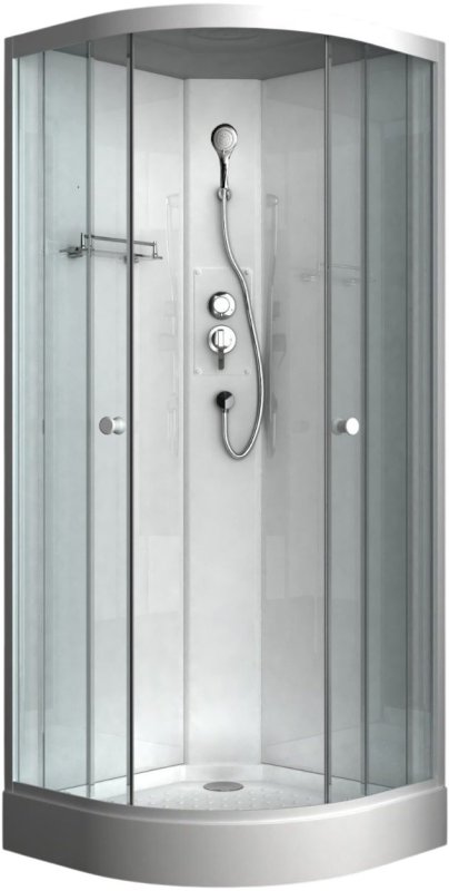 Душевая кабина ODA 8520NP 85x85 стекла прозрачные, профиль хром