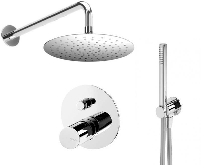 Душевая система скрытого монтажа Bruma Adagio Set 1455265CR+1455914CR+1931301CR Chrome (3 в 1)