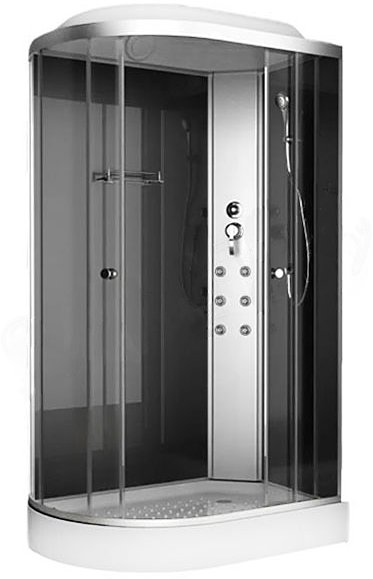 Душевая кабина ODA 8037NTR правая 120x80 тонированное стекло / хромированный профиль