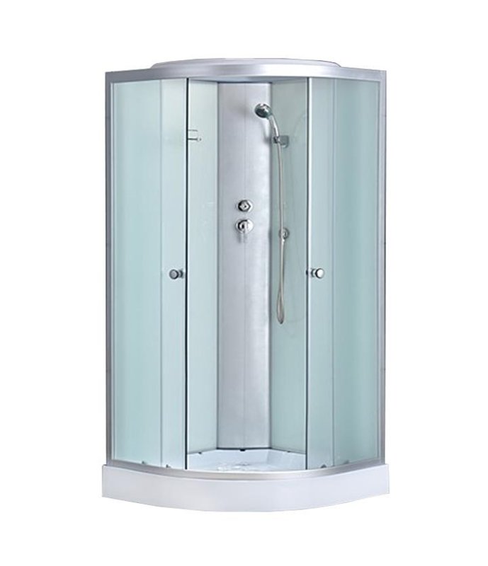 Душевая кабина ODA 8402-100NM 100x100 стекла матовые, профиль хром