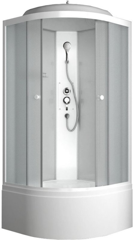 Душевая кабина ODA 8500BM 85x85 стекла матовые, профиль белый