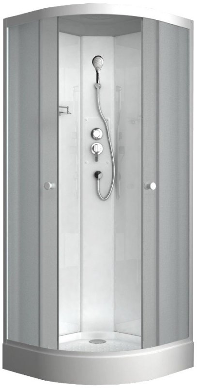 Душевая кабина ODA 8520NM 85x85 стекла матовые, профиль белый