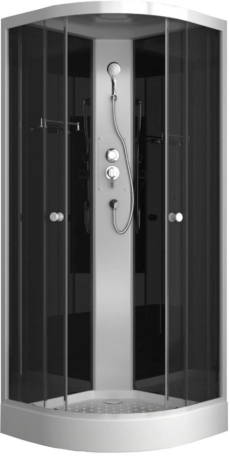 Душевая кабина ODA 8520NT 85x85 стекла тонированные, профиль белый