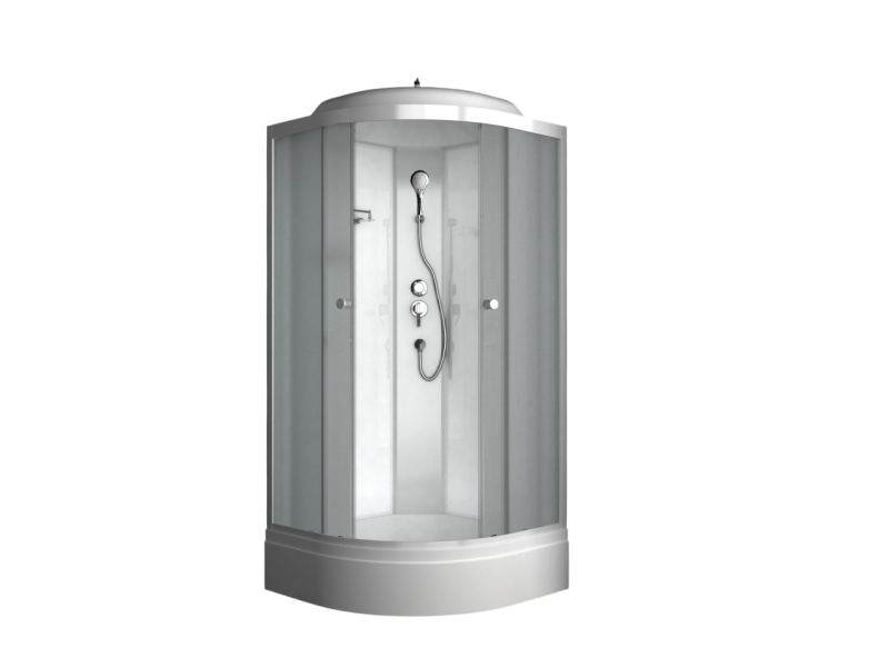 Душевая кабина ODA 8900SM 90x90 матовое стекло / белый профиль