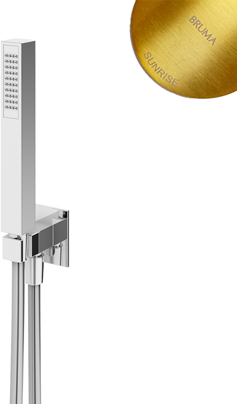 Ручная лейка со шлангом  Bruma Quadra 1455925SR  Sunrise