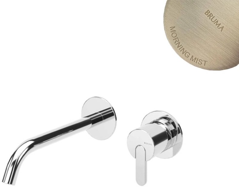 Внешняя часть смесителя встраиваемого  для умывальника  Bruma Leaf  Morning Mist E1670120MM